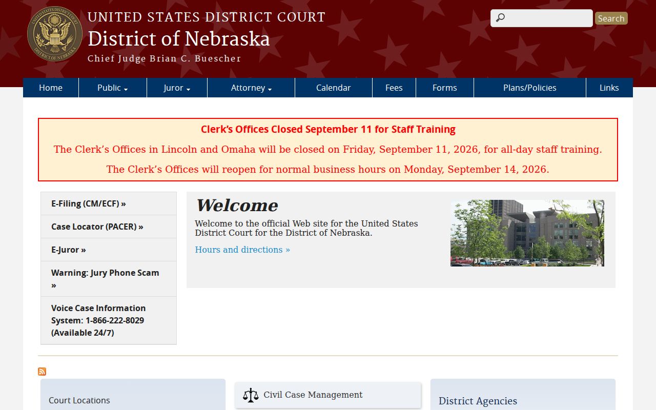 Saunders County court docket federal District of Nebraska access boundary